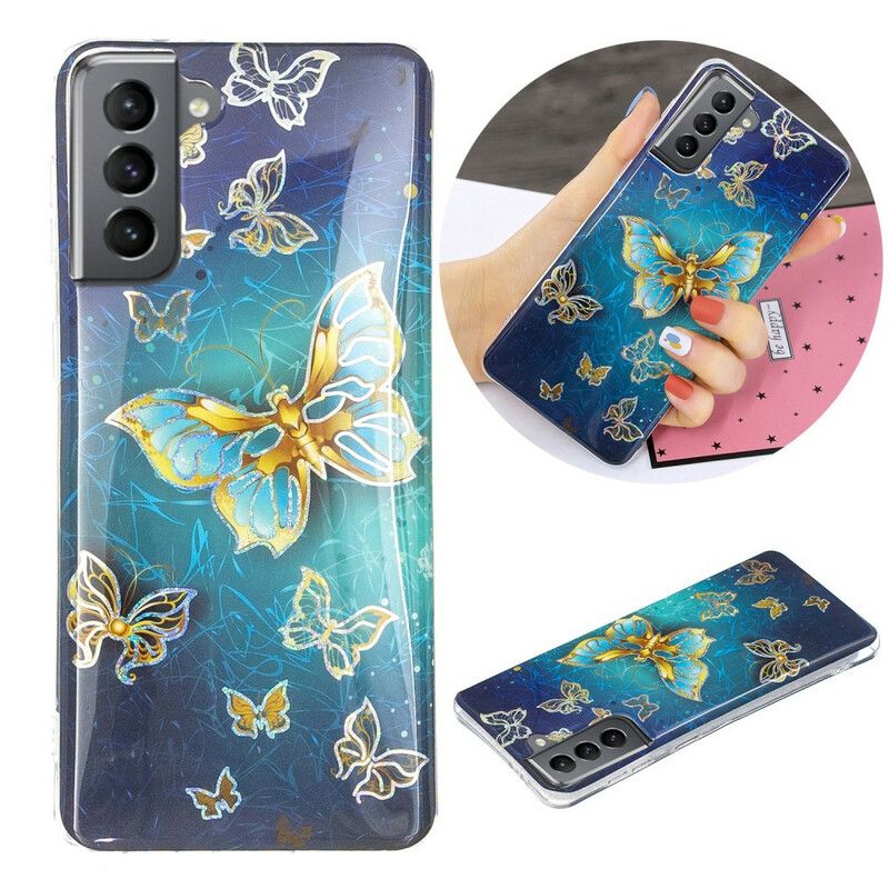 Skal Samsung Galaxy S21 Fe Butterflies Design