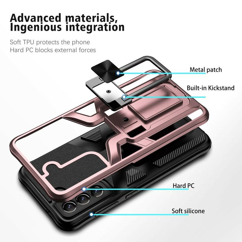 Skal Samsung Galaxy S21 Fe Telefonfodral Avtagbar Med Stödring