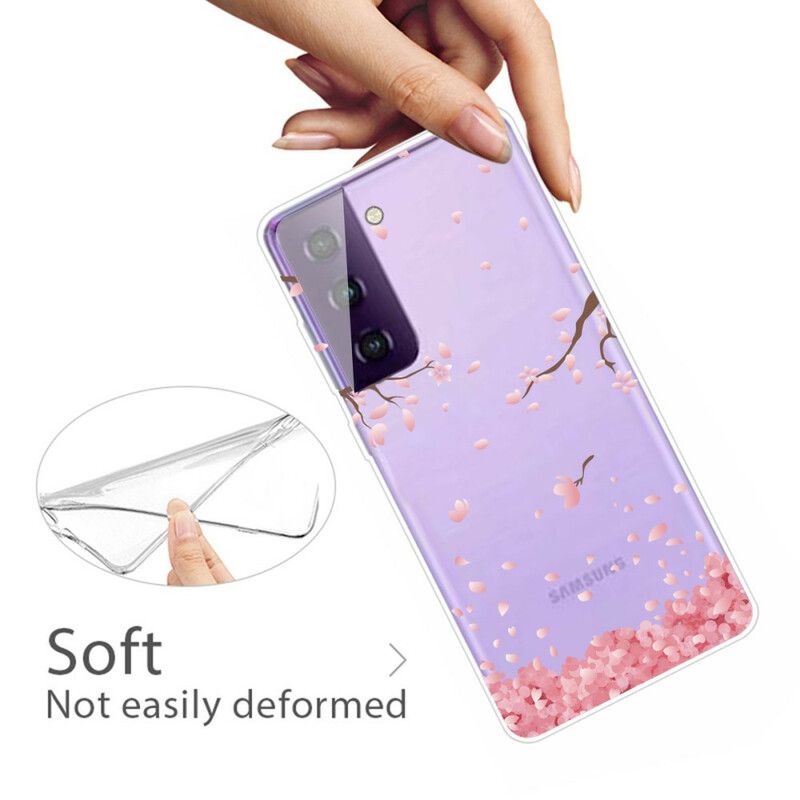 Skal Samsung Galaxy S21 Fe Telefonfodral Blommande Grenar