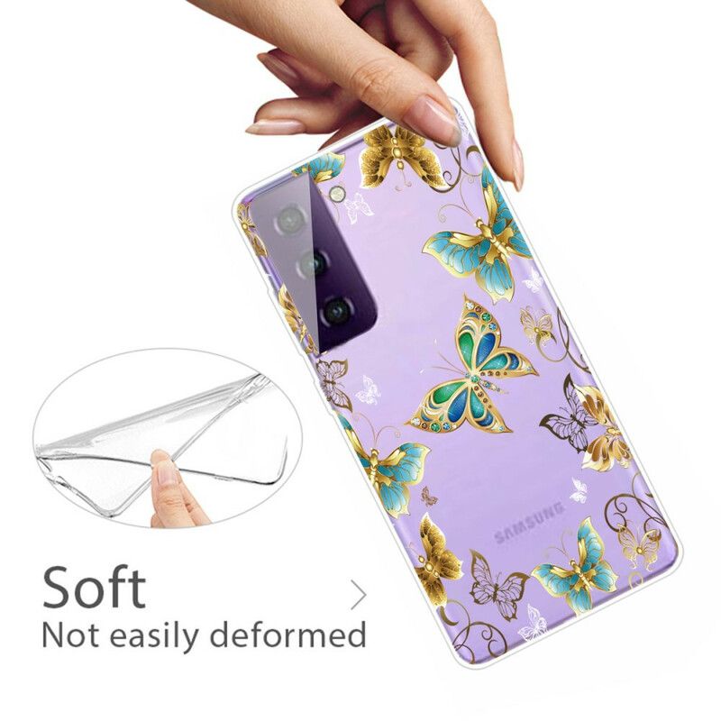 Skal Samsung Galaxy S21 Fe Telefonfodral Butterflies Design