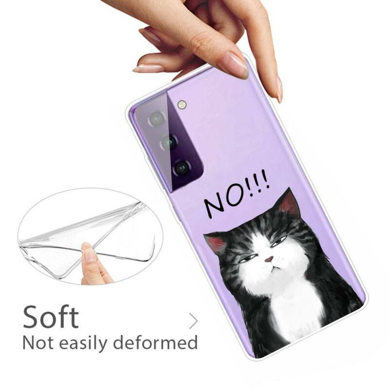 Skal Samsung Galaxy S21 Fe Telefonfodral Katten Som Säger Nej