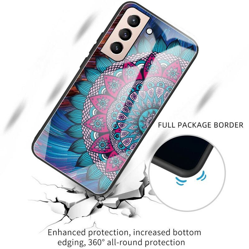 Skal Samsung Galaxy S21 Fe Telefonfodral Mandala I Härdat Glas