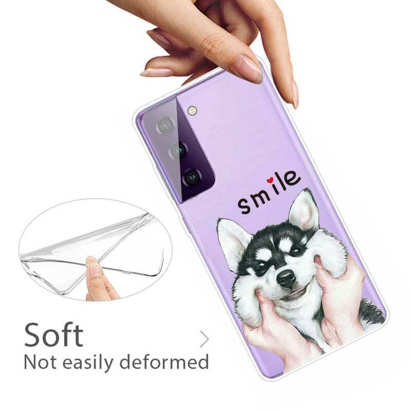 Skal Samsung Galaxy S21 Fe Telefonfodral Smile Dog