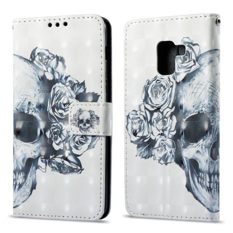 Fodral Samsung Galaxy A8 3D Blommaskalle