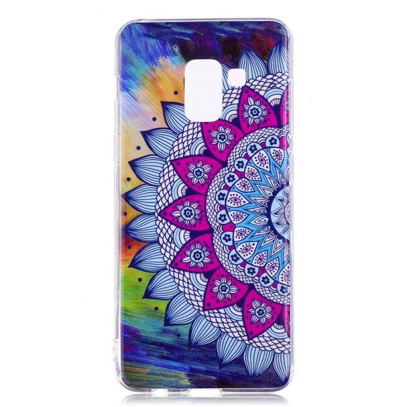 Skal Samsung Galaxy A8 Mobilskal Fluorescerande Mandala