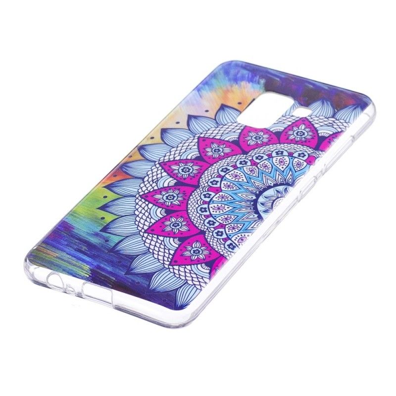 Skal Samsung Galaxy A8 Mobilskal Fluorescerande Mandala