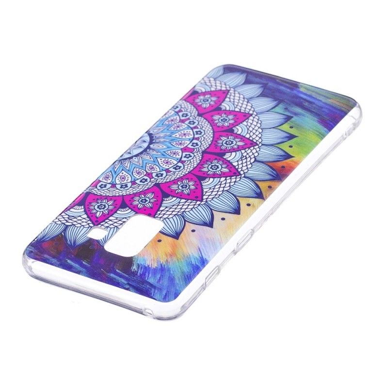 Skal Samsung Galaxy A8 Mobilskal Fluorescerande Mandala