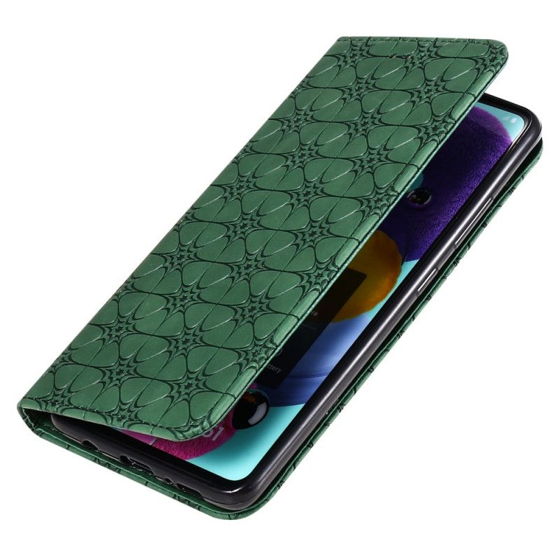 Folio-fodral Samsung Galaxy A51 5G Grön Stjärntryck