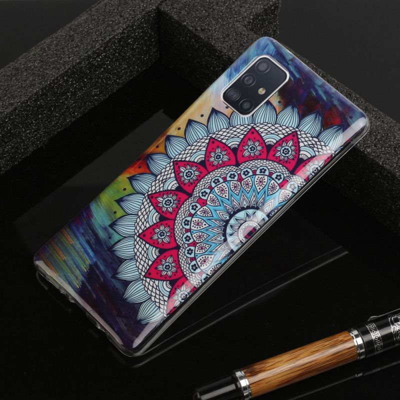 Skal för Samsung Galaxy A51 5G Fluorescerande Mandala