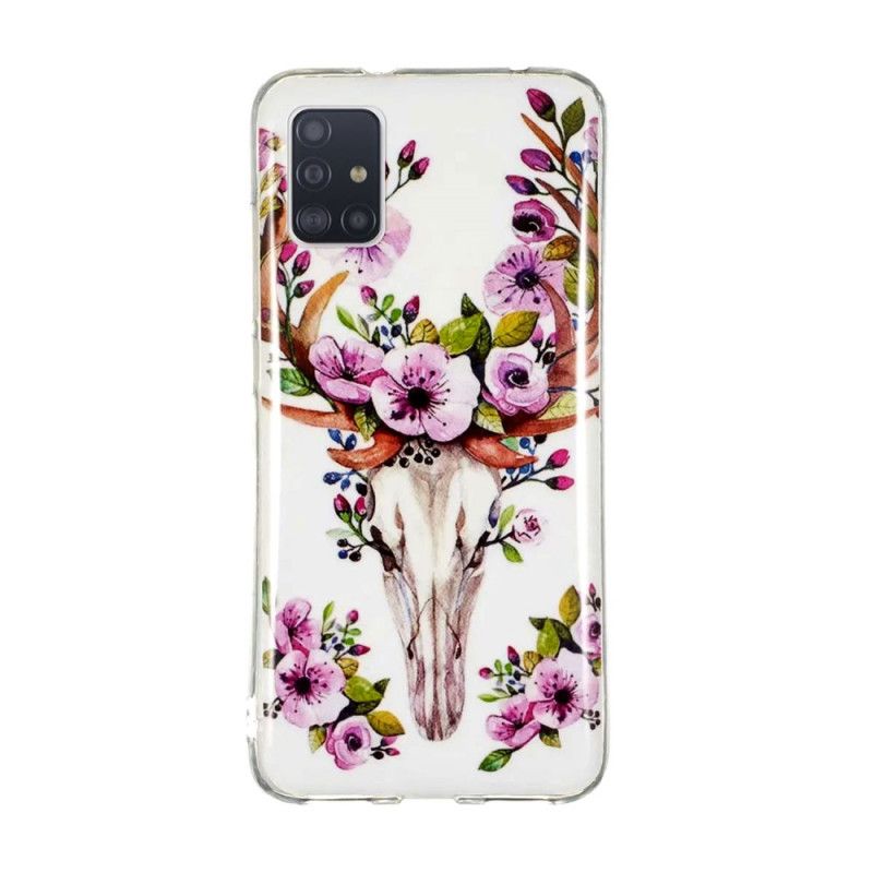 Skal Samsung Galaxy A51 5G Fluorescerande Blommande Älg