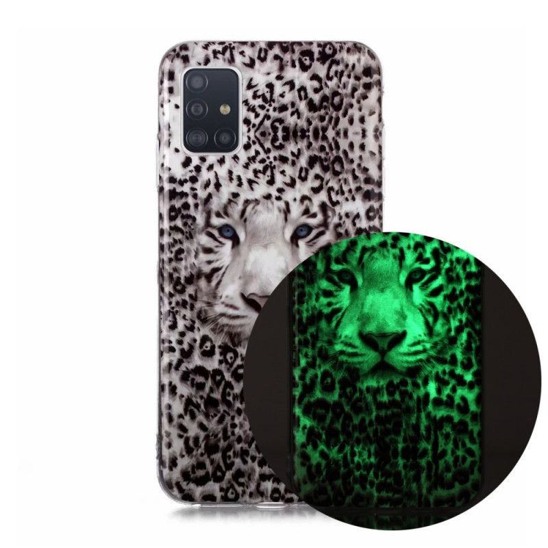 Skal Samsung Galaxy A51 5G Fluorescerande Leopard