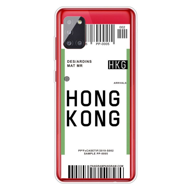 Skal Samsung Galaxy A51 5G Ombordstigningskort Till Hongkong