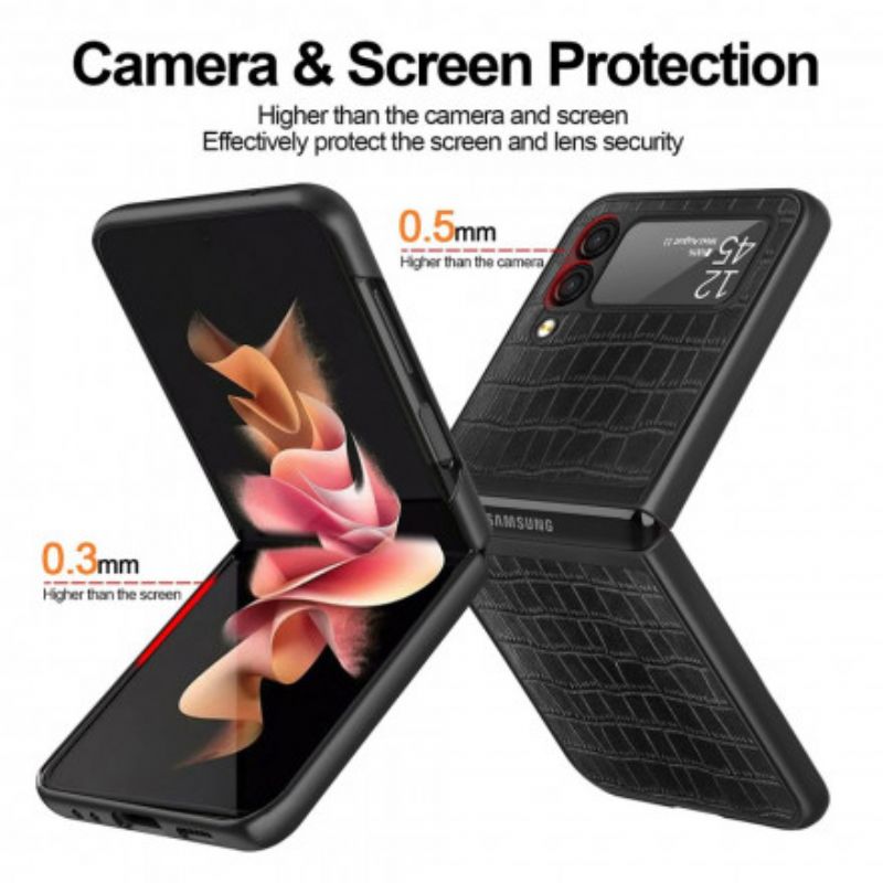 Skal Samsung Galaxy Z Flip 3 5g Krokodilskinnstil