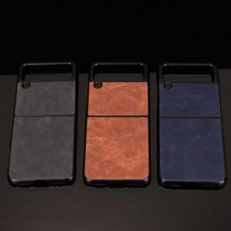 Skal Samsung Galaxy Z Flip 3 5g Lädereffekt