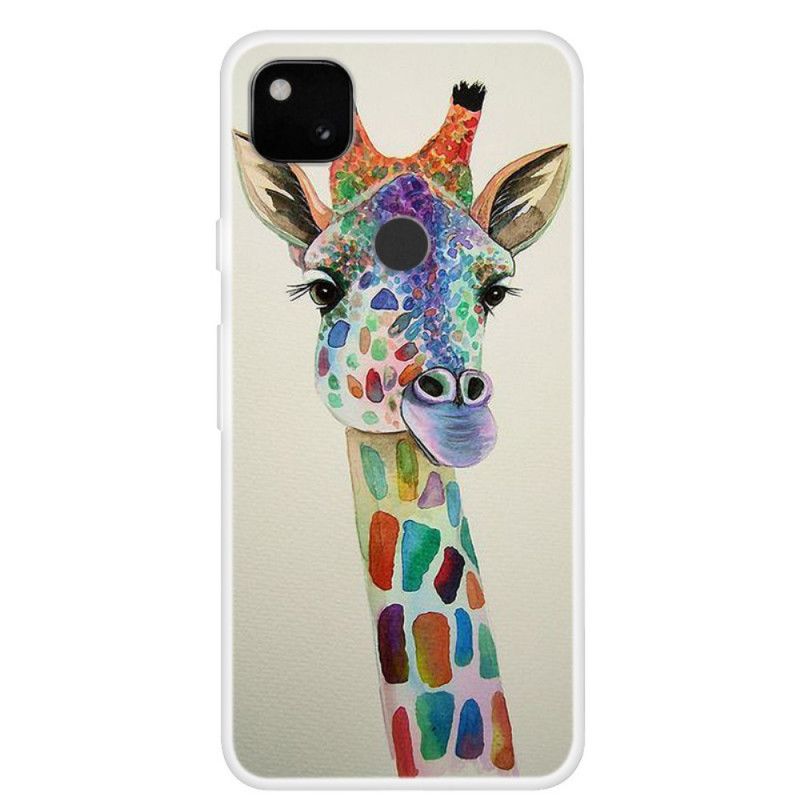 Skal Google Pixel 4a Färgglad Giraff