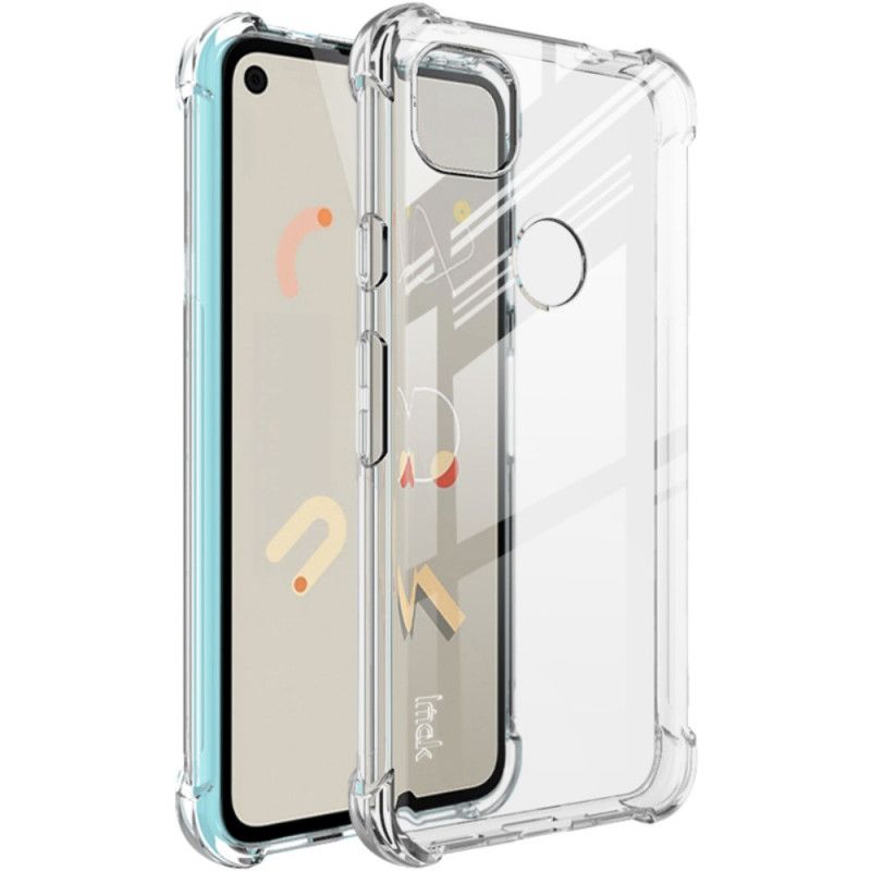 Skal Google Pixel 4a Grå Transparent Silkeslen Imak