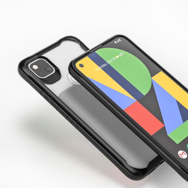 Skal Google Pixel 4a Svart Mobilskal Fasad Kanthybrid