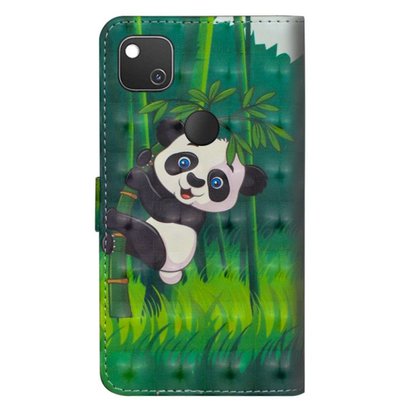 Skyddsfodral Google Pixel 4a Panda Och Bambu