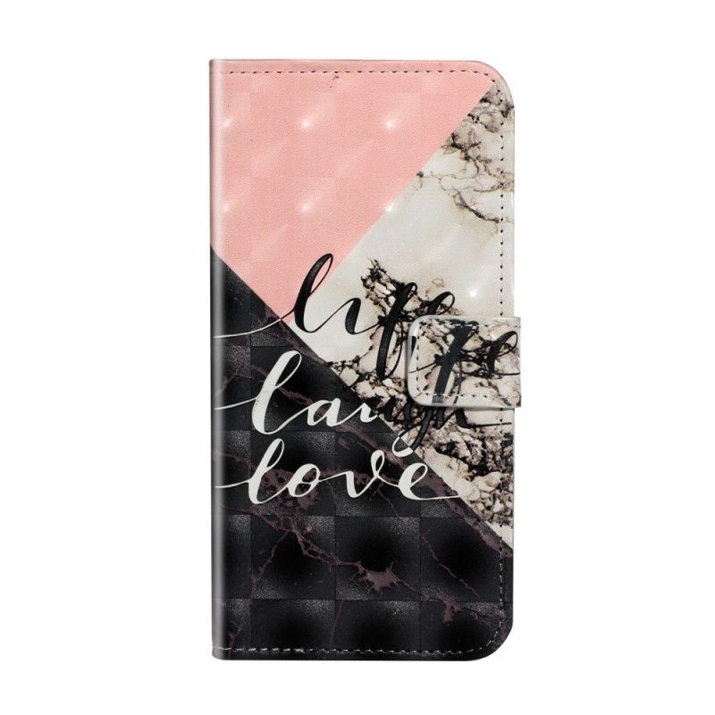 Läderfodral Xiaomi Mi 10 / 10 Pro Mobilskal Lätt Fläckliv Skratt Kärlek