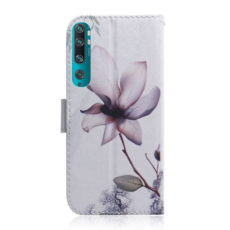 Läderskal Xiaomi Mi 10 / 10 Pro En Rosa Blomma