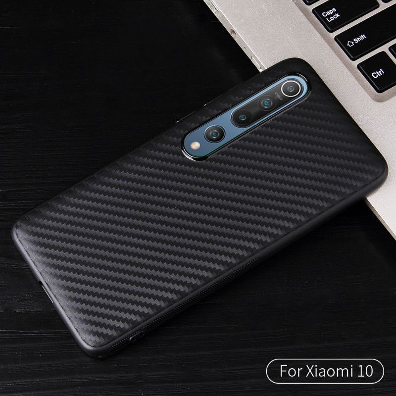 Skal för Xiaomi Mi 10 / 10 Pro Flexibel Kolfiber