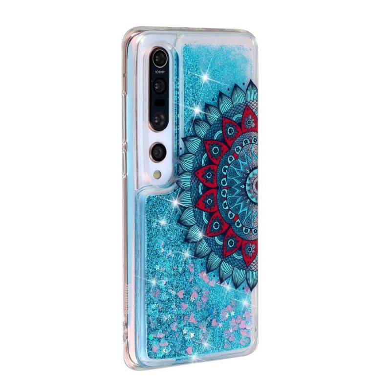 Skal för Xiaomi Mi 10 / 10 Pro Mörkblå Glittermandala