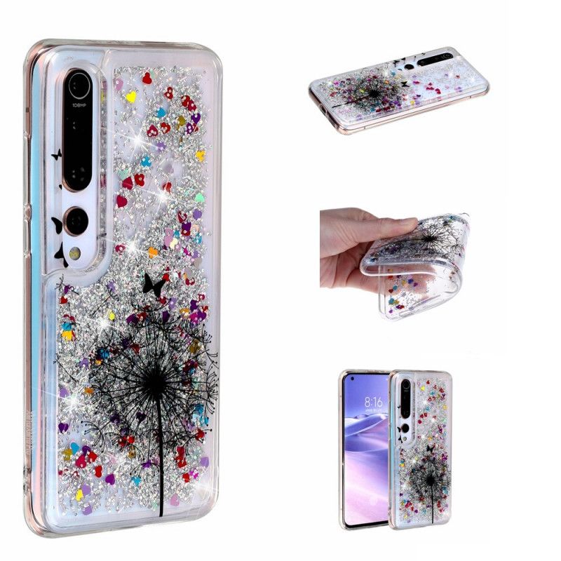 Skal Xiaomi Mi 10 / 10 Pro Glitter Maskrosor