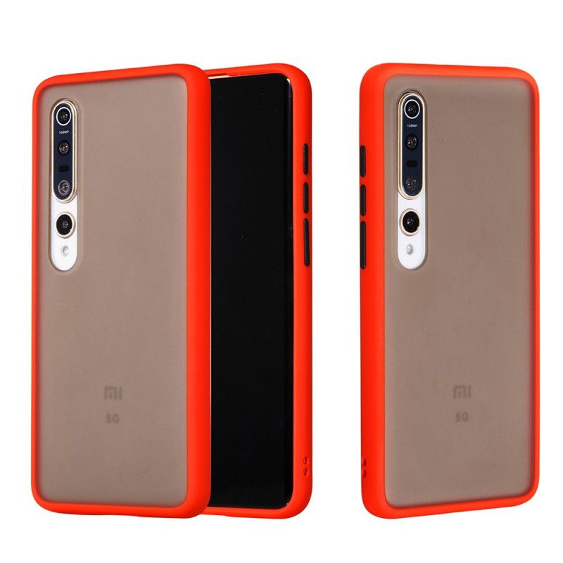 Skal Xiaomi Mi 10 / 10 Pro Svart Hybrid Silikonfälg Design