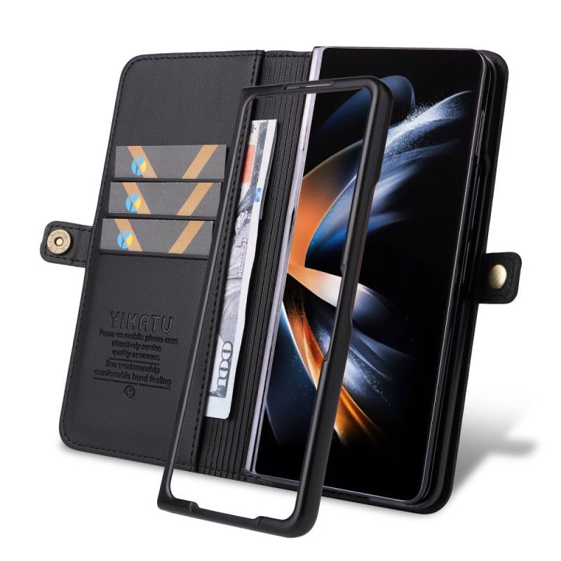 Fodral För Samsung Galaxy Z Fold 6 Konstläder Yikatu