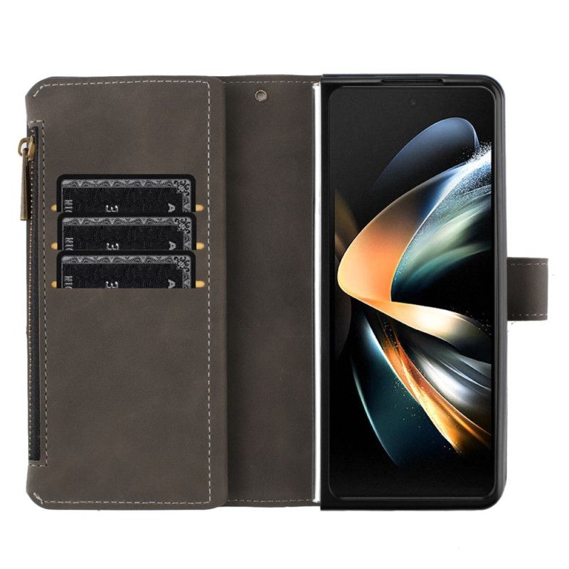 Läderfodral Samsung Galaxy Z Fold 6 Telefonfodral Binfen Color Geometry Wallet