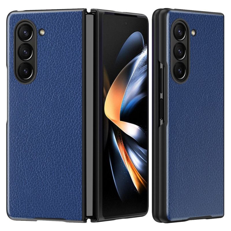 Skal För Samsung Galaxy Z Fold 6 Litchi Konstläder