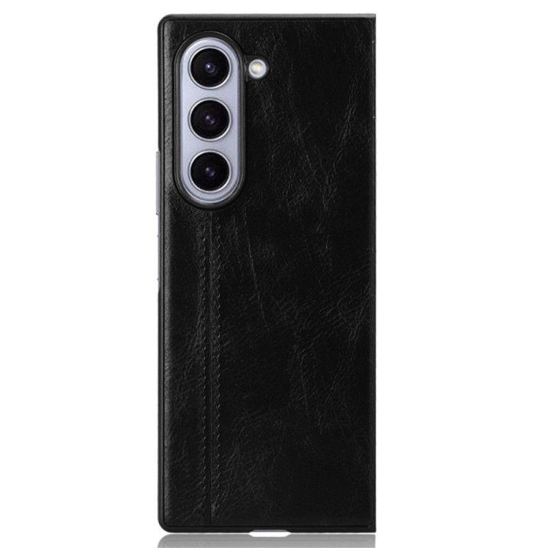 Skal Samsung Galaxy Z Fold 6 Telefonfodral Skinnsimitation