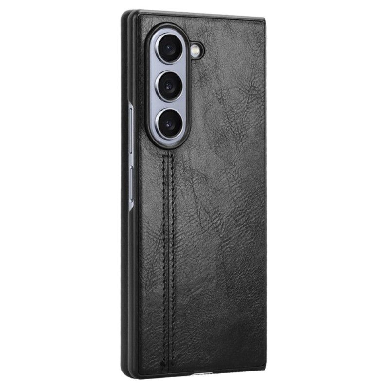 Skal Samsung Galaxy Z Fold 6 Telefonfodral Skinnsimitation