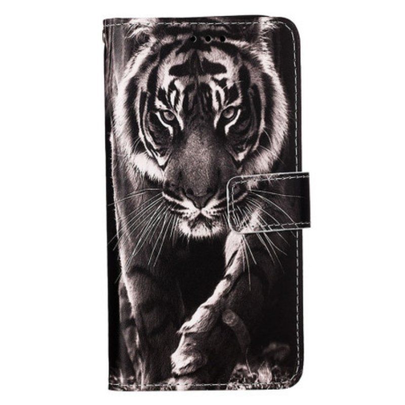 Fodral Samsung Galaxy S23 Ultra 5G Med Kedjar Strappy Night Tiger