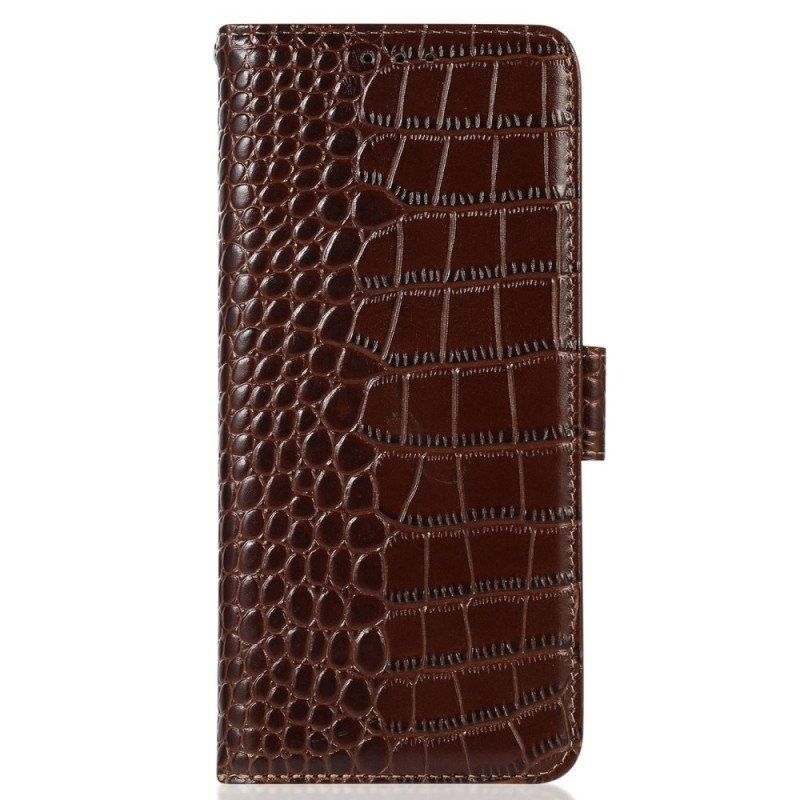 Fodral iPhone 14 Pro Max Crocodile Style Rfid