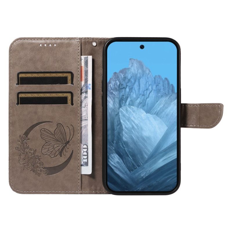 Fodral För Google Pixel 9 Pro Butterfly Graphic Lanyard