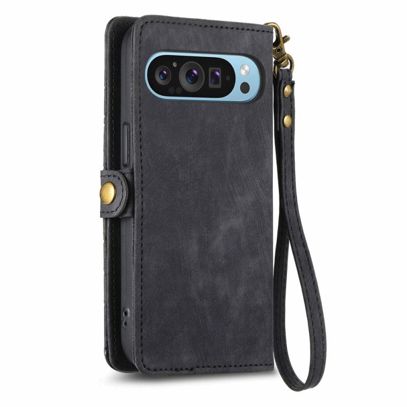 Skyddsfodral Google Pixel 9 Pro Geometry Strap Wallet