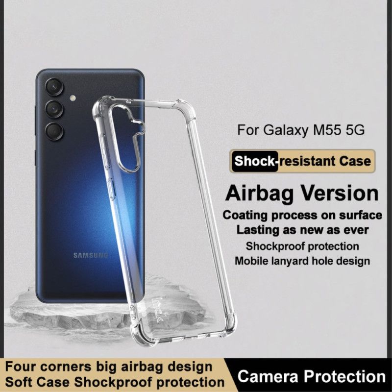 Skal Samsung Galaxy M55 5g Transparent Airbag Imak