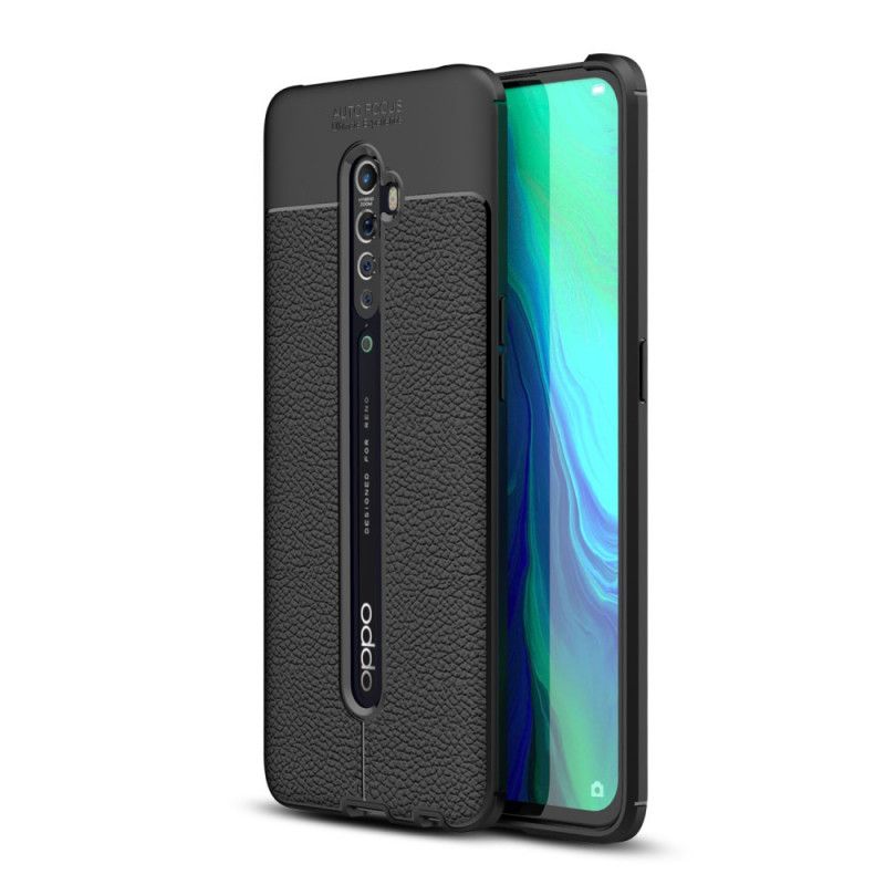 Skal Oppo Reno 2 Svart Dubbel Linjelyché-Effekt