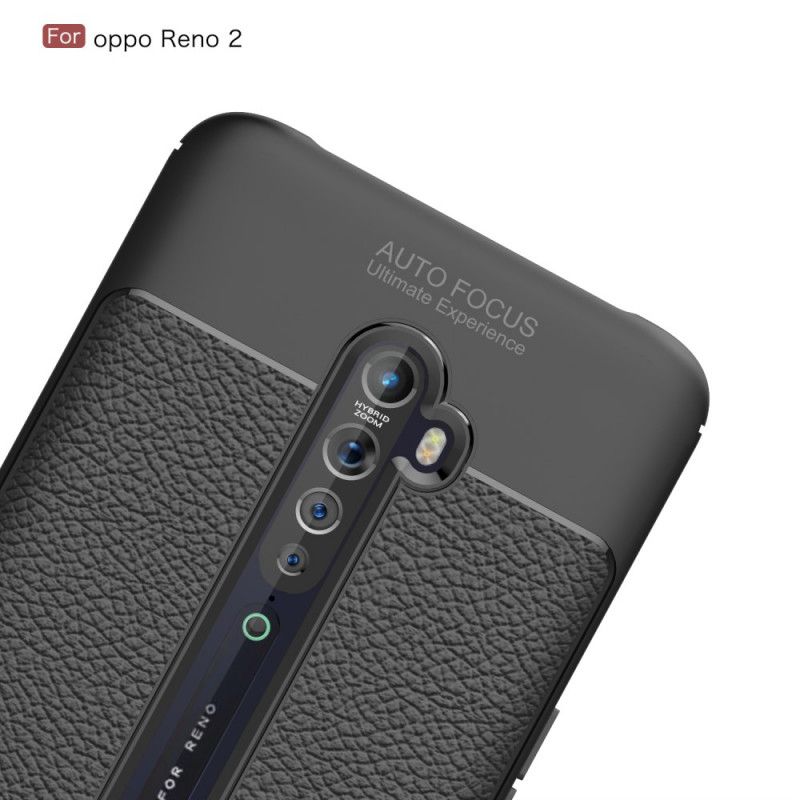 Skal Oppo Reno 2 Svart Dubbel Linjelyché-Effekt