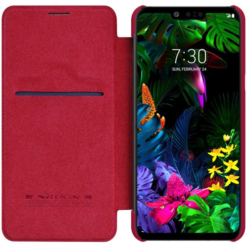 Folio-fodral ThinQ LG G8 ThinQ Svart Nillkin Qin-Serien