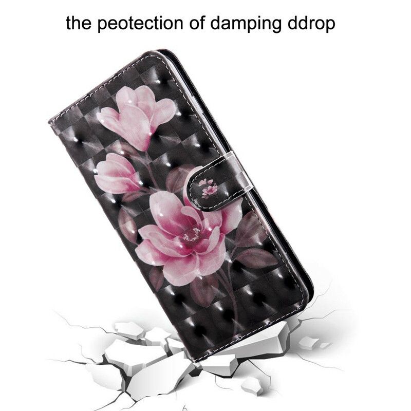 Läderskal Fodral Xiaomi Redmi 9t Blossom Flowers