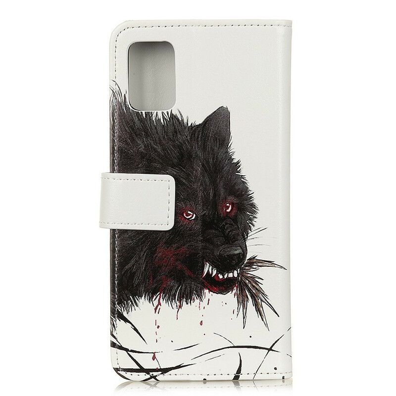 Läderskal Fodral Xiaomi Redmi 9t Hungry Wolf