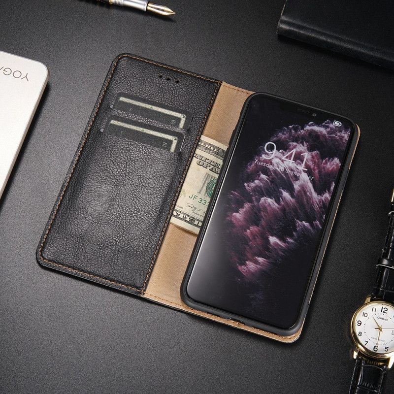 Folio-fodral OnePlus Nord N10 Svart Fin Läderstil