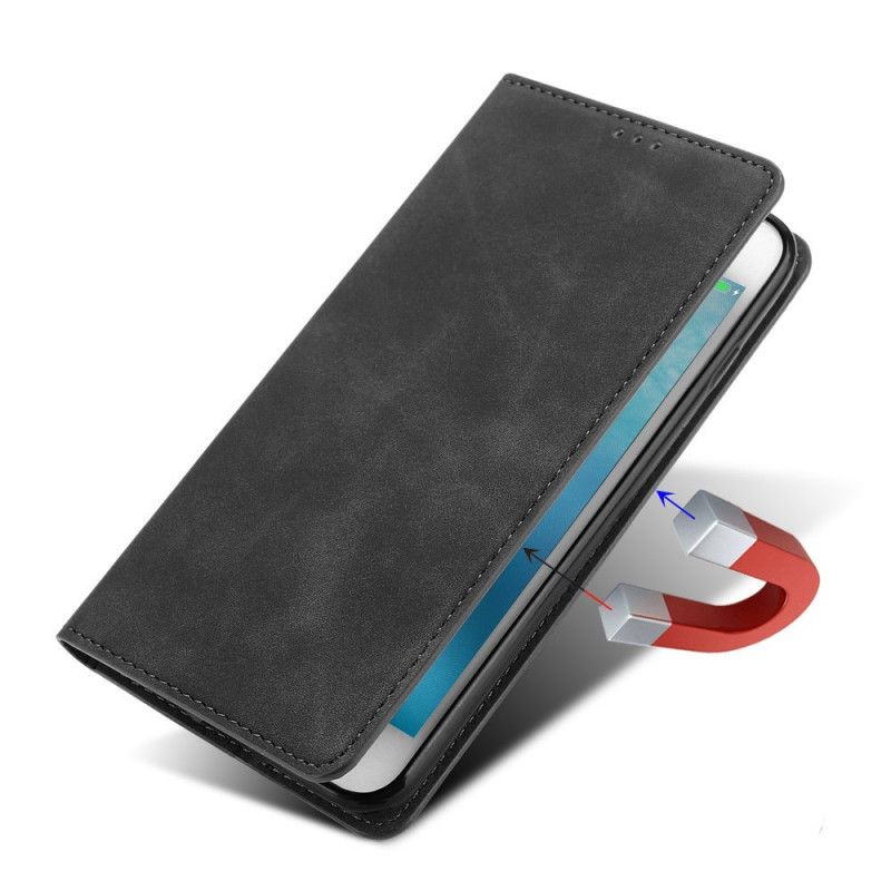 Folio-fodral OnePlus Nord N10 Svart Silkeslen Touch Lädereffekt