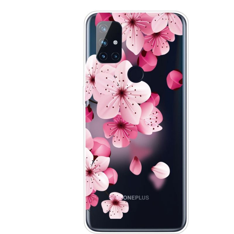 Skal OnePlus Nord N10 Mobilskal Små Rosa Blommor