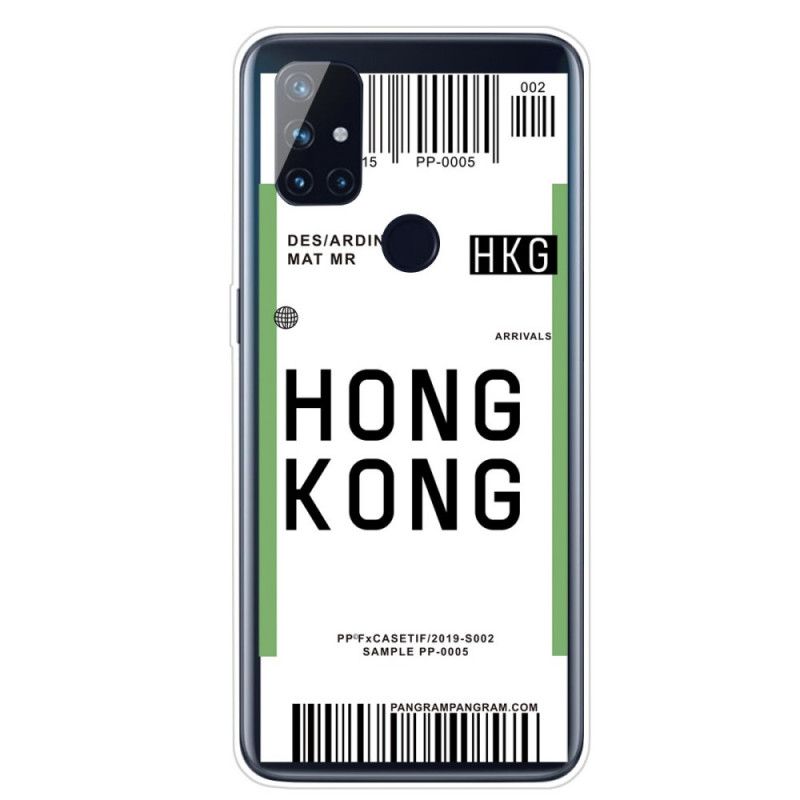 Skal OnePlus Nord N10 Ombordstigningskort Till Hongkong