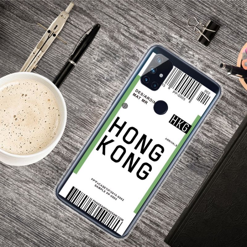 Skal OnePlus Nord N10 Ombordstigningskort Till Hongkong