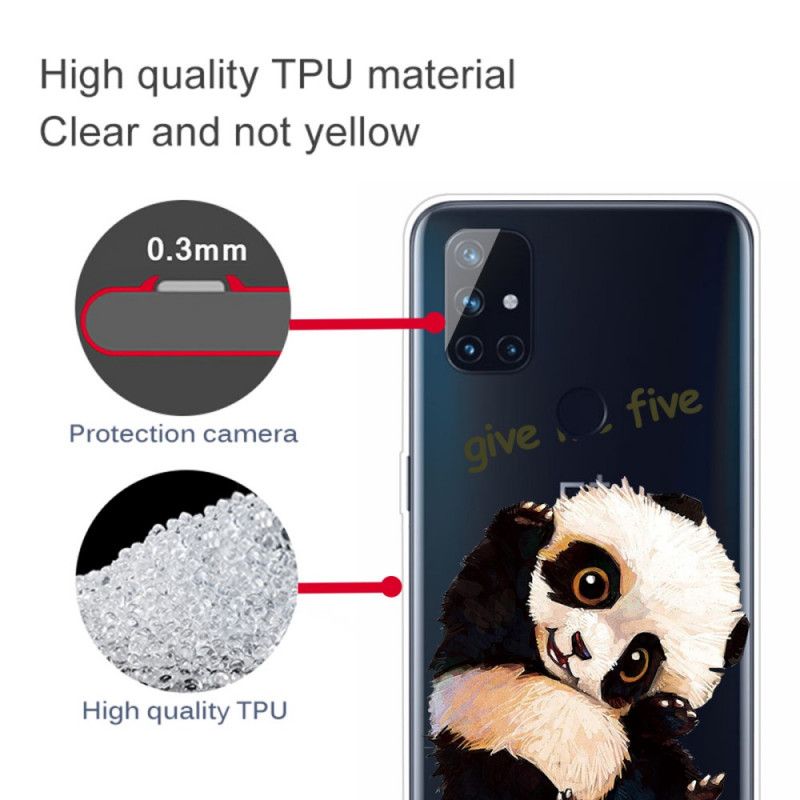 Skal OnePlus Nord N10 Transparent Panda Ge Mig Fem