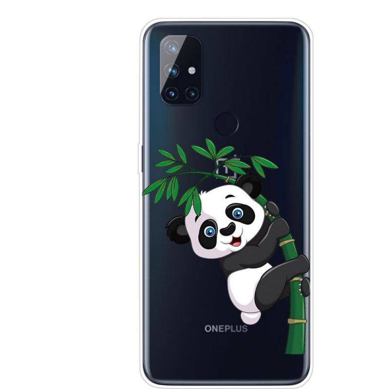 Skal OnePlus Nord N10 Transparent Panda På Bambu